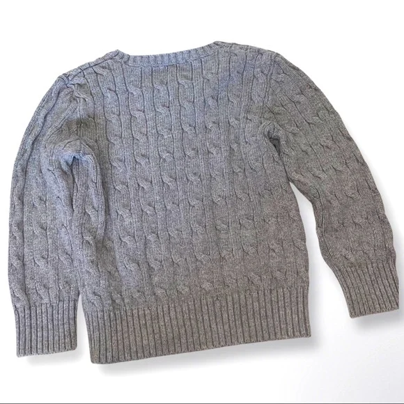 🛑Sold🛑 Boys Polo Ralph Lauren Cable Knit Sweater size 4T - Picture 2 of 4